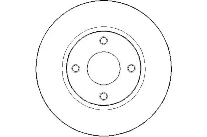 Тормозной диск (NATIONAL: NBD1710)