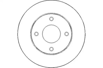 Тормозной диск (NATIONAL: NBD1845)