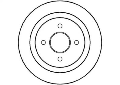 Тормозной диск (NATIONAL: NBD208)