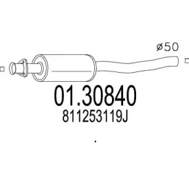 Амортизатор (MTS: 01.30840)