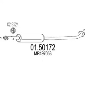 Амортизатор (MTS: 01.50172)