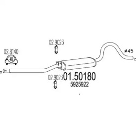 Амортизатор (MTS: 01.50180)