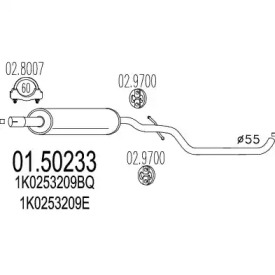 Амортизатор (MTS: 01.50233)