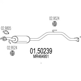 Амортизатор (MTS: 01.50239)