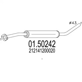 Амортизатор (MTS: 01.50242)