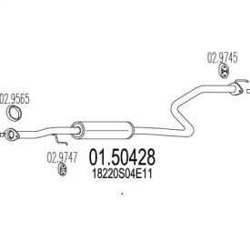 Амортизатор (MTS: 01.50428)