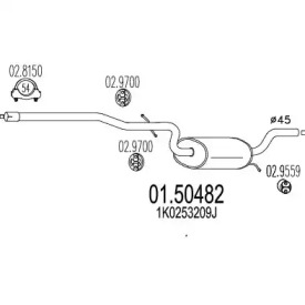 Амортизатор (MTS: 01.50482)