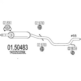 Амортизатор (MTS: 01.50483)