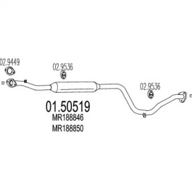 Амортизатор (MTS: 01.50519)