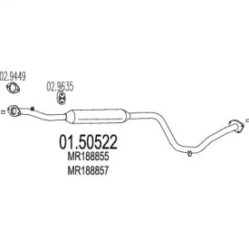 Амортизатор (MTS: 01.50522)