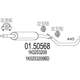 Амортизатор (MTS: 01.50568)