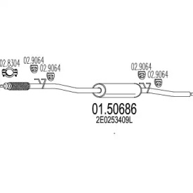 Амортизатор (MTS: 01.50686)