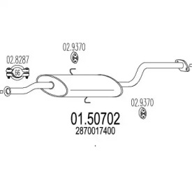 Амортизатор (MTS: 01.50702)