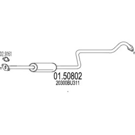 Амортизатор (MTS: 01.50802)