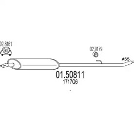 Амортизатор (MTS: 01.50811)