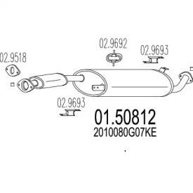 Амортизатор (MTS: 01.50812)