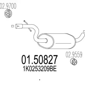 Амортизатор (MTS: 01.50827)