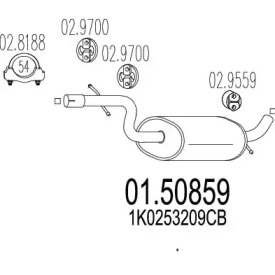 Амортизатор (MTS: 01.50859)