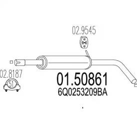 Амортизатор (MTS: 01.50861)