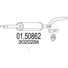 Амортизатор (MTS: 01.50862)