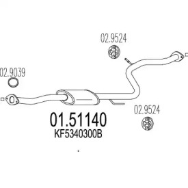 Амортизатор (MTS: 01.51140)