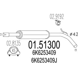 Амортизатор (MTS: 01.51300)