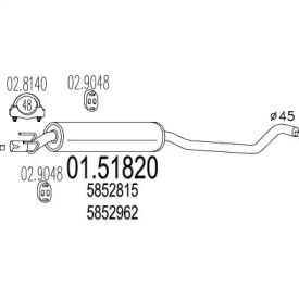 Амортизатор (MTS: 01.51820)