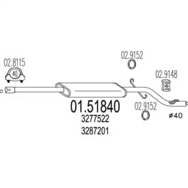 Амортизатор (MTS: 01.51840)