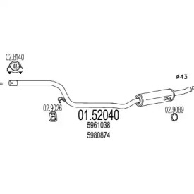 Амортизатор (MTS: 01.52040)