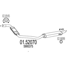 Амортизатор (MTS: 01.52070)