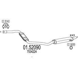 Амортизатор (MTS: 01.52090)