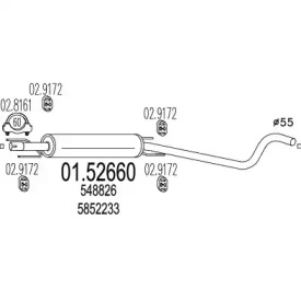 Амортизатор (MTS: 01.52660)