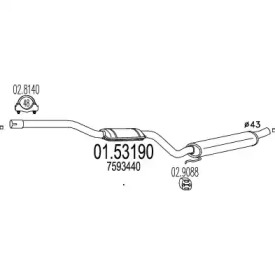 Амортизатор (MTS: 01.53190)