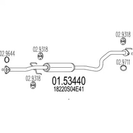 Амортизатор (MTS: 01.53440)