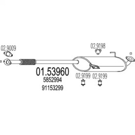 Амортизатор (MTS: 01.53960)