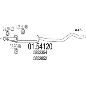 Амортизатор (MTS: 01.54120)