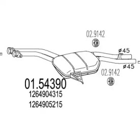 Амортизатор (MTS: 01.54390)