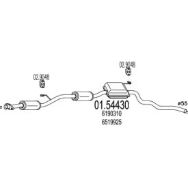 Амортизатор (MTS: 01.54430)