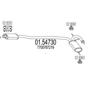 Амортизатор (MTS: 01.54730)