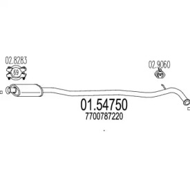 Амортизатор (MTS: 01.54750)