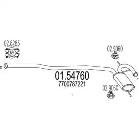 Амортизатор (MTS: 01.54760)