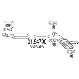 Амортизатор (MTS: 01.54790)