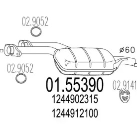 Амортизатор (MTS: 01.55390)