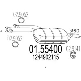 Амортизатор (MTS: 01.55400)