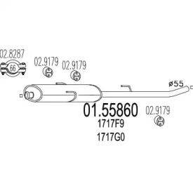 Амортизатор (MTS: 01.55860)