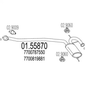 Амортизатор (MTS: 01.55870)