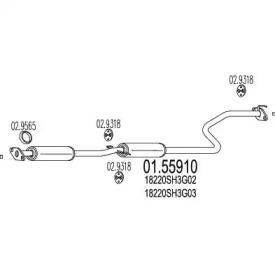 Амортизатор (MTS: 01.55910)