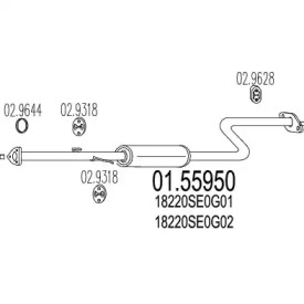 Амортизатор (MTS: 01.55950)