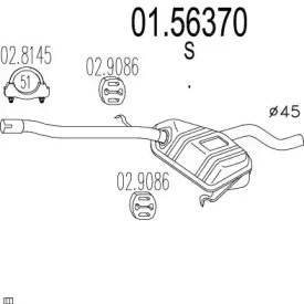 Амортизатор (MTS: 01.56370)