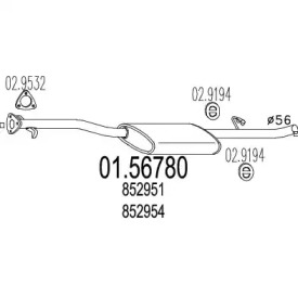 Амортизатор (MTS: 01.56780)